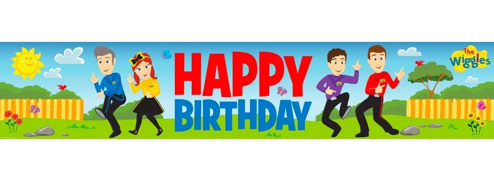 The Wiggles Plastic Party Banner - 150cm X 30cm 1 The Wiggles Plastic Party Banner - 150cm X 30cm