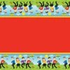 The Wiggles Party Table Cover Plastic 1.8m X 1.3m