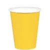 Amscan Party Supplies Paper Cups 266ml Yellow 20 Pack