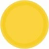 Amscan Party Supplies Paper Plates Round 20cm Yellow 8 Pack
