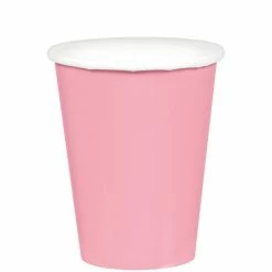 Amscan Party Supplies Paper Cups 266ml Pink 20 Pack