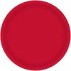 Amscan Party Supplies Paper Plates Round 20cm Red 8 Pack