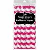 Amscan Party Supplies Paper Straws Red 24 Pack