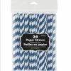 Amscan Party Supplies Paper Straws Blue 24 Pack