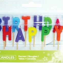 Amscan Party Supplies Happy Birthday Pick Candle Assorted Colours 13 Pieces