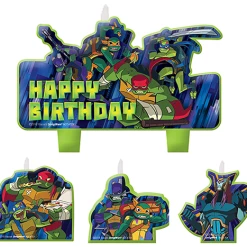 Rise Of The Teenage Mutant Ninja Turtles Birthday Candle Set