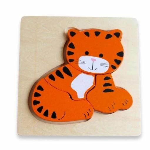 Discoveroo Super Chunky Animal Puzzle- Tiger -Bluey Sales Store BB000048TIGER