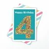 Candle Bark Creations 4 In Freckles Birthday Card