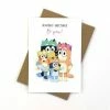 Candle Bark Creations Bluey Family Seasons Greetings Card
