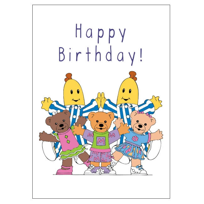 ABC Kids Bananas In Pyjamas And Friends Birthday Card 11cm X 15cm 1 ABC Kids Bananas In Pyjamas And Friends Birthday Card 11cm X 15cm