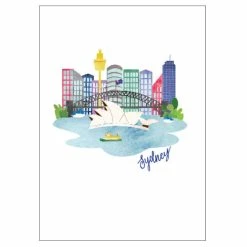 Candle Bark Creations City Life Life In Sydney Greeting Card 11cm X 15cm