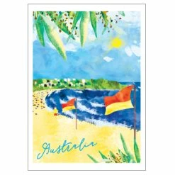 Candle Bark Creations Among The Gum Trees Aussie Beach Greeting Card 11cm X 15cm