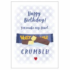 Candle Bark Creations Matilda's Milk Bar Violet Crumble Birthday Card 11cm X 15cm