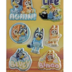 Bluey Bubble Stickers 3 Pack