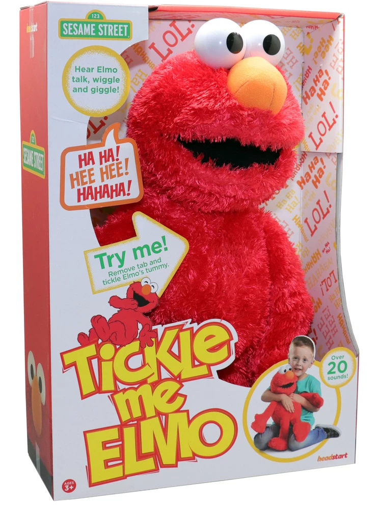 Sesame Street Tickle Me Elmo Talking Plush Toy 45cm 3 Sesame Street Tickle Me Elmo Talking Plush Toy 45cm - Image 3
