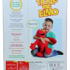 Sesame Street Tickle Me Elmo Talking Plush Toy 45cm 9 Sesame Street Tickle Me Elmo Talking Plush Toy 45cm -Bluey Sales Store HS000108 3