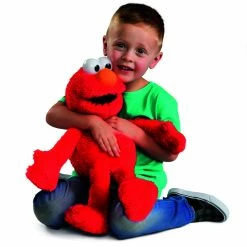 Sesame Street Tickle Me Elmo Talking Plush Toy 45cm 11 Sesame Street Tickle Me Elmo Talking Plush Toy 45cm -Bluey Sales Store HS000108 5