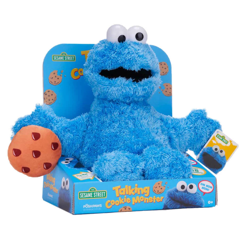 Sesame Street Talking Cookie Monster Plush 1 Sesame Street Talking Cookie Monster Plush