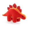GUND Dino Chatter Stegosaurus Plush Toy 17cm Red