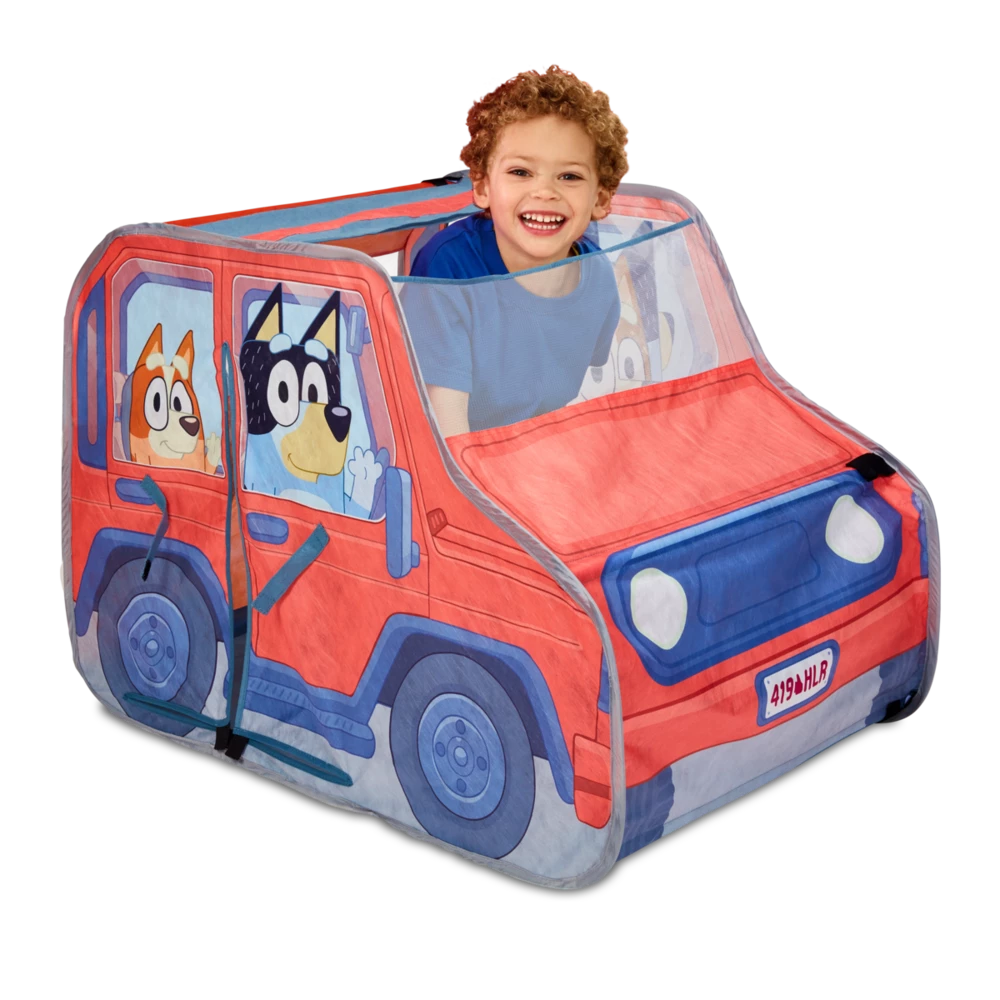 Bluey Heeler Family 4WD Pop Up Play Tent 2 Bluey Heeler Family 4WD Pop Up Play Tent - Image 2