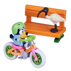 Bluey Bicycle With Bluey Figurine Vehicle Playset