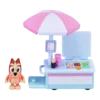 Bluey Ice Cream Cart With Bingo Figurine Vehicle Playset
