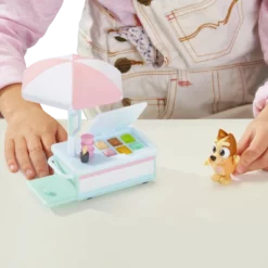 Bluey Ice Cream Cart With Bingo Figurine Vehicle Playset -Bluey Sales Store MO 17161CART 4