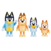 Bluey & Family New Expressions Mini Figurines 4 Pack 7.5cm