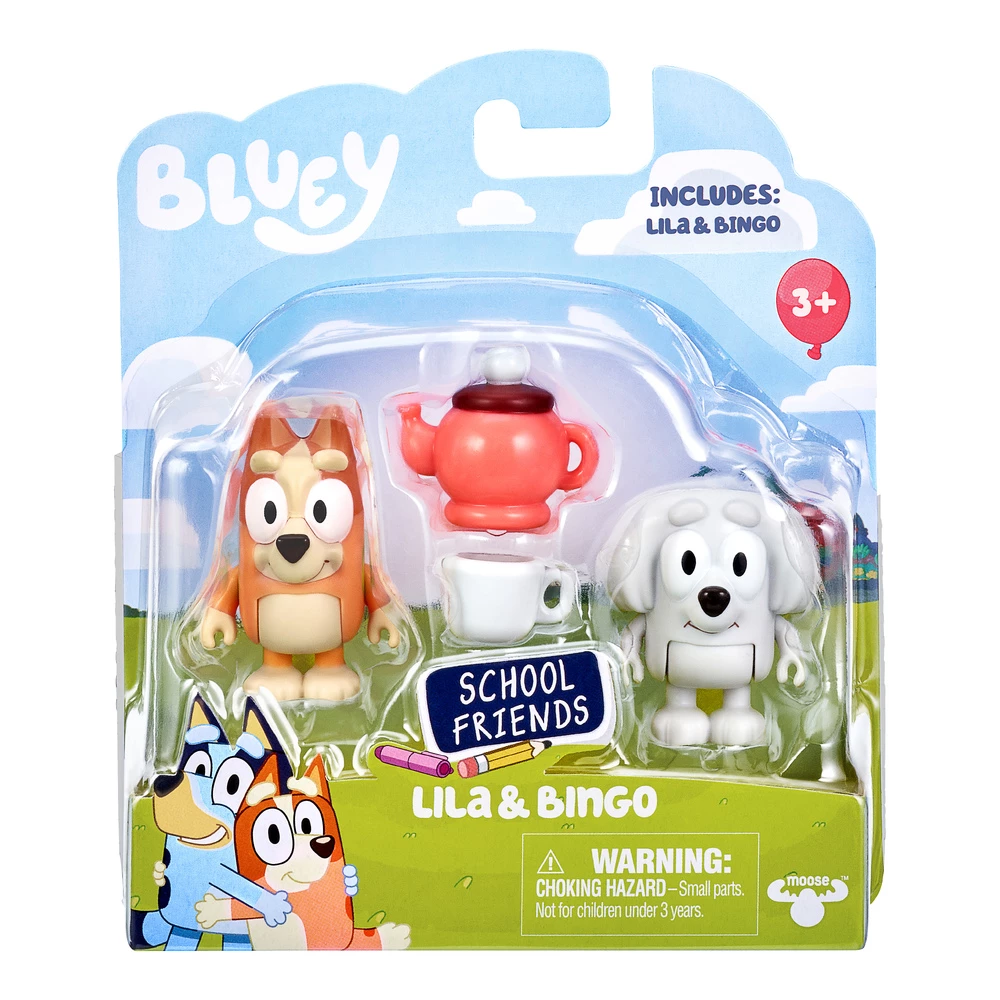 Bluey School Friends Tea Party With Lila & Bingo Figurines 2 Pack 3 Bluey School Friends Tea Party With Lila & Bingo Figurines 2 Pack - Image 3