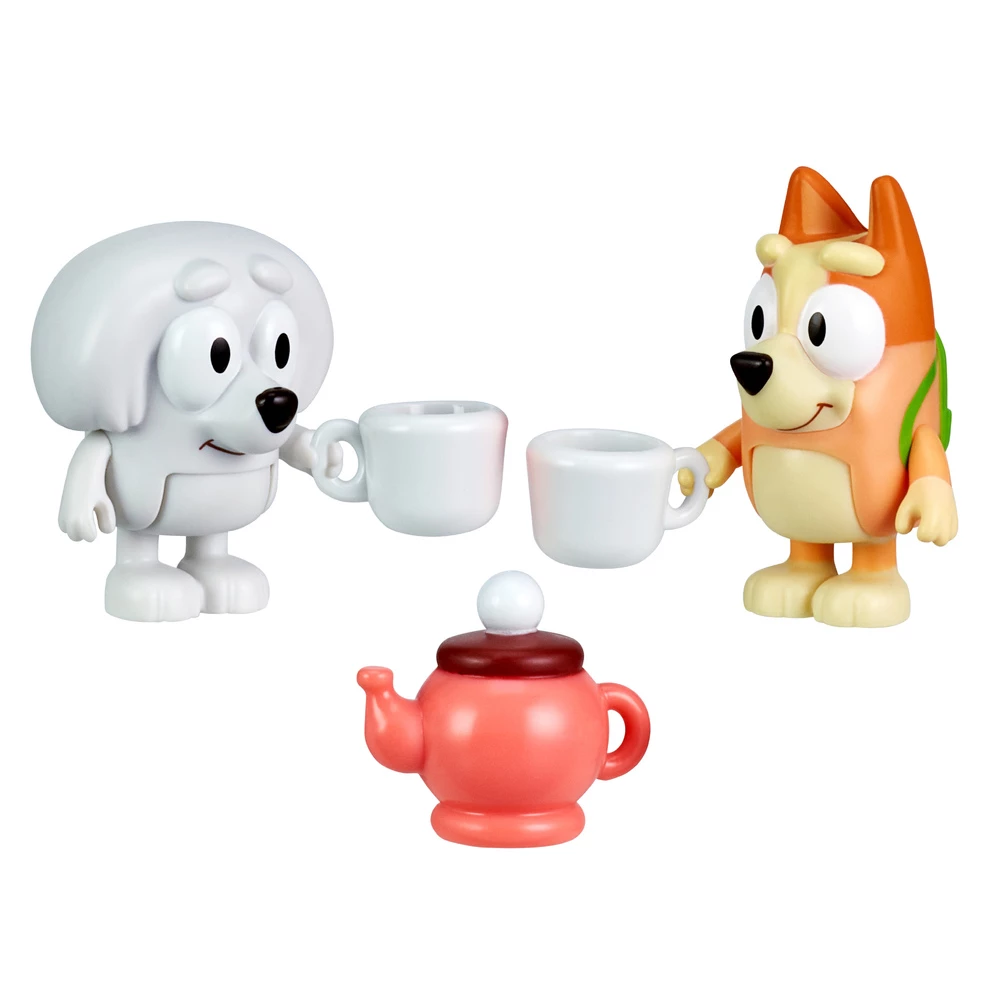 Bluey School Friends Tea Party With Lila & Bingo Figurines 2 Pack 1 Bluey School Friends Tea Party With Lila & Bingo Figurines 2 Pack