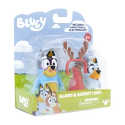 Bluey Figure 2 Pack Bluey & Bandit (Dad) -Bluey Sales Store MO 17527 BLUEYBANDIT 6