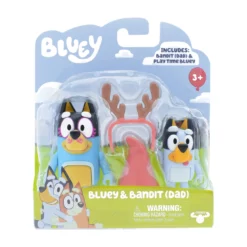 Bluey Figure 2 Pack Bluey & Bandit (Dad) -Bluey Sales Store MO 17527 BLUEYBANDIT 7