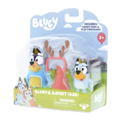 Bluey Figure 2 Pack Bluey & Bandit (Dad) -Bluey Sales Store MO 17527 BLUEYBANDIT 8
