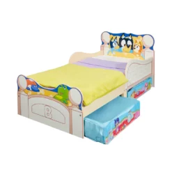 Bluey Kids Toddler Bed With Storage Drawers -Bluey Sales Store MO000059 2