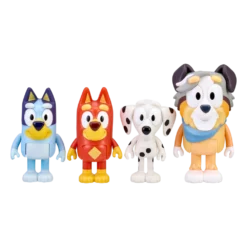 4-Pack Figurines: Bluey, Chloe, Calypso & Rusty