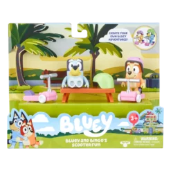 Scooter Time: Bluey & Bingo Figurines Season 4 Mini Vehicle Playset -Bluey Sales Store MO000123SCOOTER 2