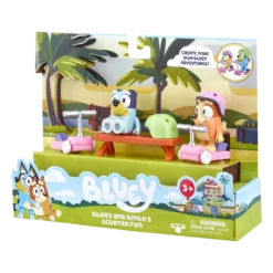 Scooter Time: Bluey & Bingo Figurines Season 4 Mini Vehicle Playset -Bluey Sales Store MO000123SCOOTER 3
